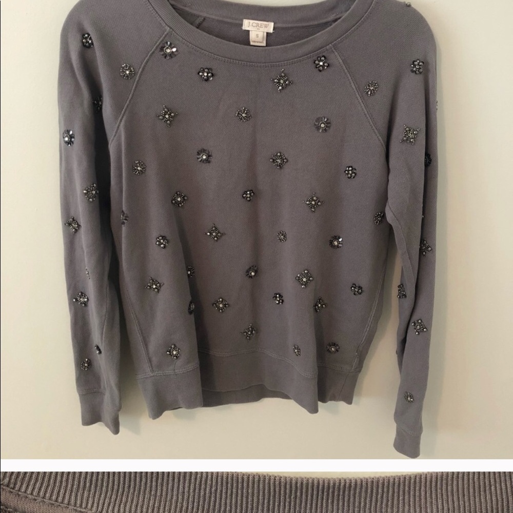 Bejeweled jcrew sweatshirt